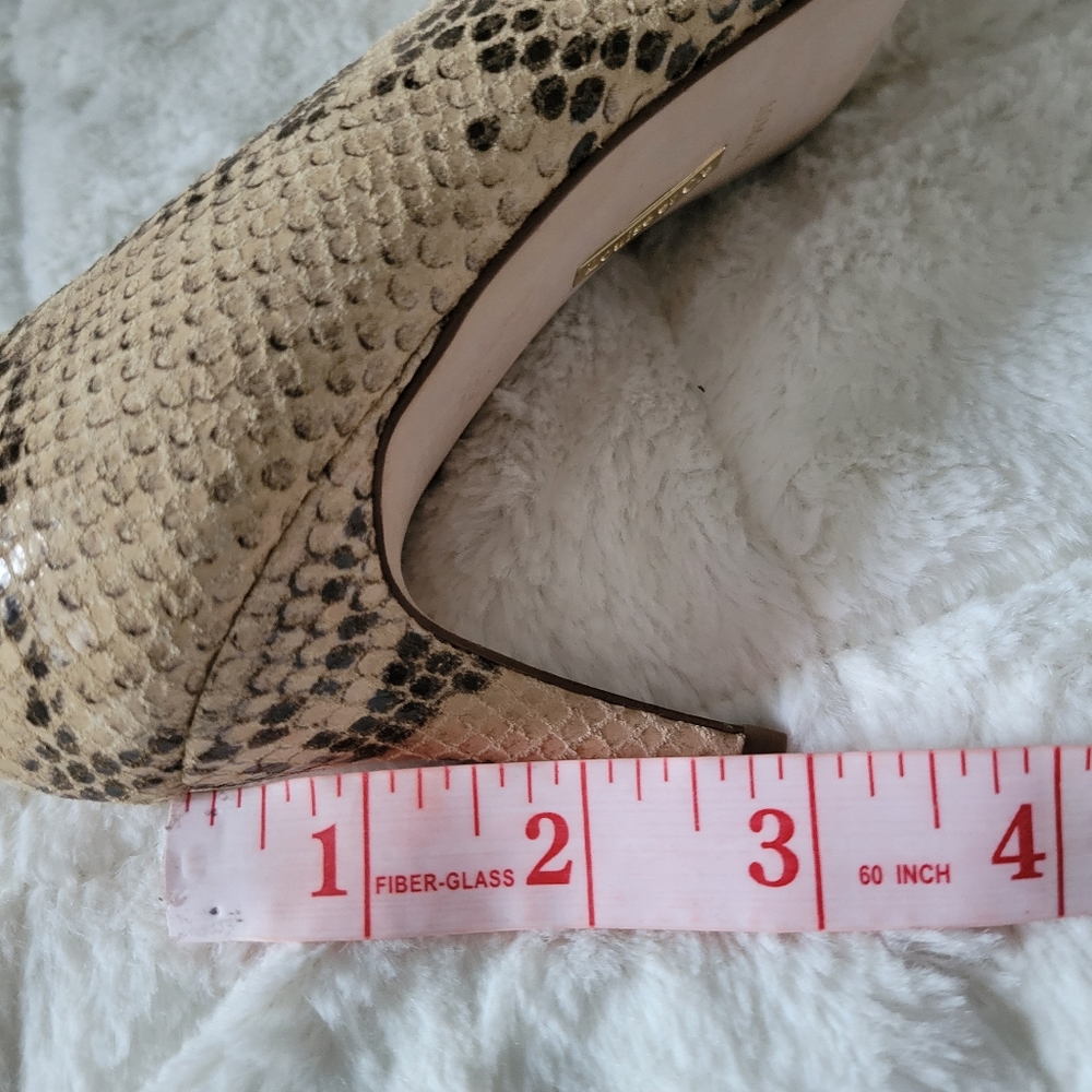 LOUISE ET CIE JORDYNA PUMPS HEELS ANIMAL PRINTS SHOES SIZE 10 beige brown color - Picture 8 of 12